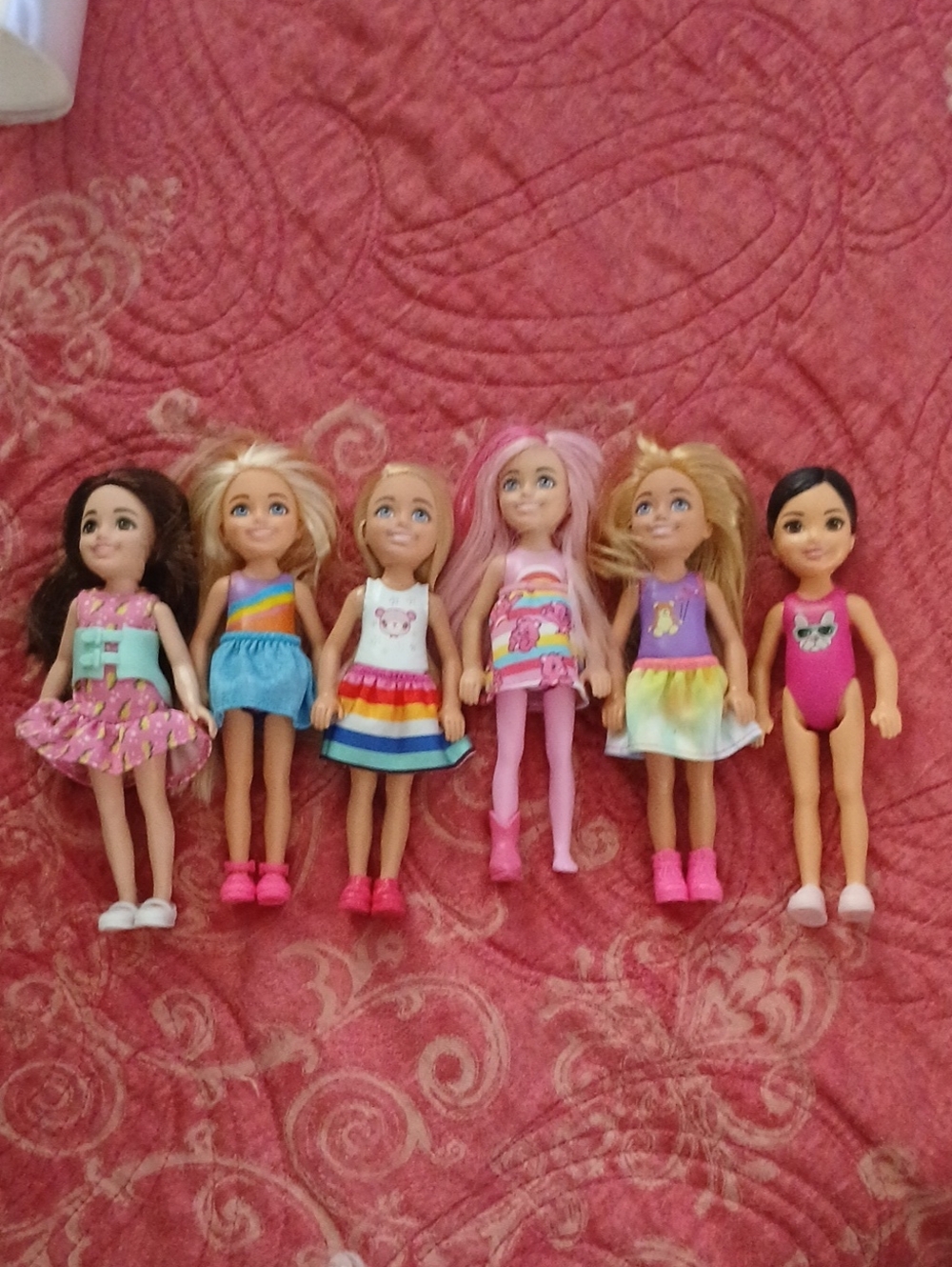 Chelsea Assorted Girls Fashion Dolls - Pink Outfit Variety